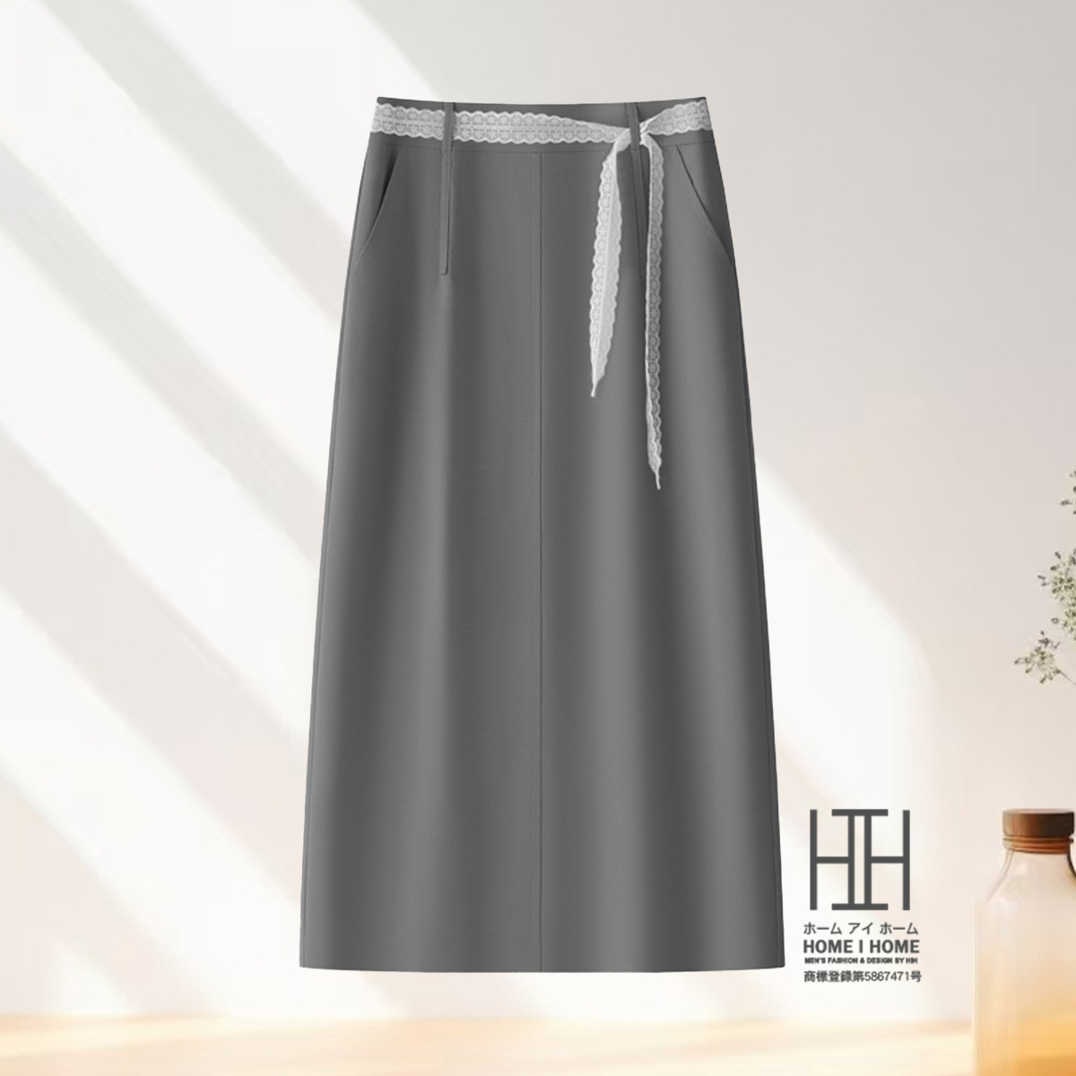 ロングスカート Iラインスカート タイトスカート レディース 冷感 涼しい ウェストレース おしゃれ キレイめ シンプル 無地 通勤 体型カバー ミモレ丈 ロング | ホームアイホーム | 04