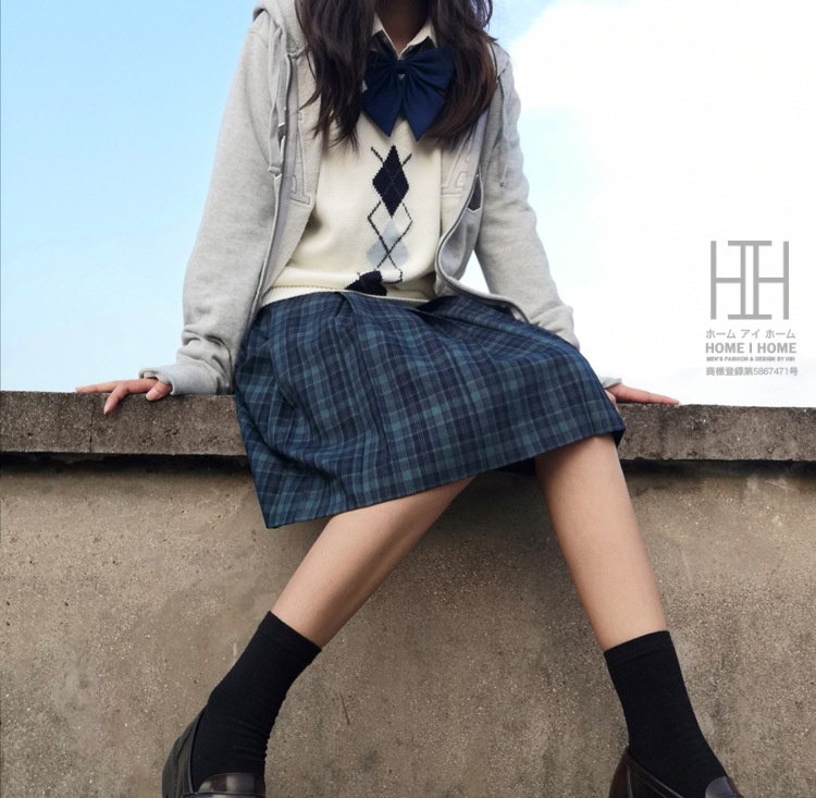 プリーツスカート レディース チェック柄 ミニスカート 学生 高校生 フレアスカート 可愛い 膝上 スクール JK制服 スカート丈 選べる 43cm 48cm 10色展開 通学 | ホームアイホーム | 04