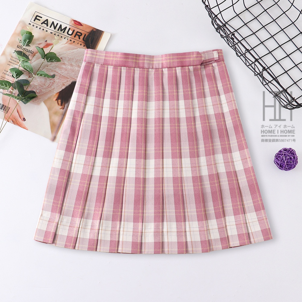 プリーツスカート レディース チェック柄 ミニスカート 学生 高校生 フレアスカート 可愛い 膝上 スクール JK制服 スカート丈 選べる 43cm 48cm 10色展開 通学 | ホームアイホーム | 06