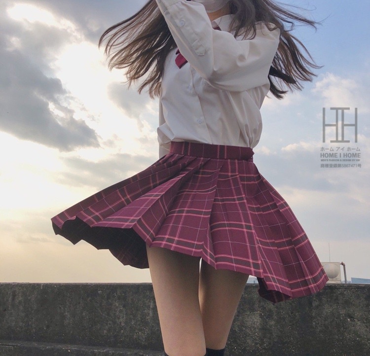 プリーツスカート レディース チェック柄 ミニスカート 学生 高校生 フレアスカート 可愛い 膝上 スクール JK制服 スカート丈 選べる 43cm 48cm 10色展開 通学 | ホームアイホーム | 09