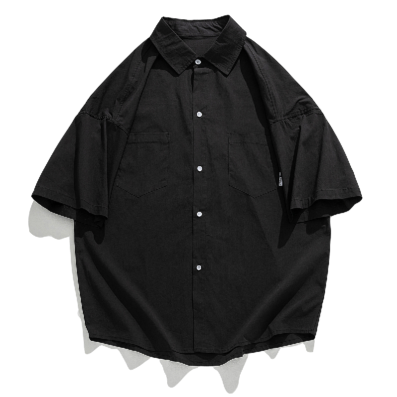 シャツ メンズ 半袖 ナイロンシャツ ストレッチ ポケット ビッグシルエット 大きいサイズ ワークシャツ キャンプシャツ 涼しい ゴルフ カジュアルシャツ 夏 | ホームアイホーム | 03