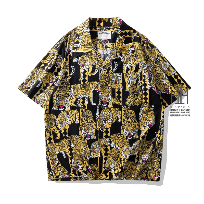 キューバシャツ メンズ 半袖 大きいサイズ アロハシャツ 柄シャツ 綿100 ボタニカル 花柄 開襟シャツ 総柄 オープンカラー リゾート 父の日 プレゼント ギフト | ホームアイホーム | 06