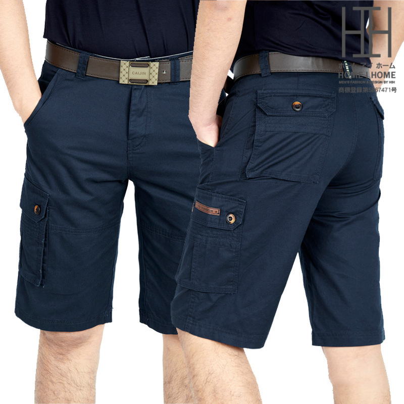 カーゴショート ハーフパンツ メンズ ショートパンツ ワークパンツ 夏 大きいサイズ 無地 カッコイイ ゆったり 50代 60代 70代 男性 ボトム 夏物 | ホームアイホーム | 03