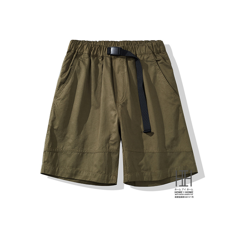 ショートパンツ メンズ 接触冷感 涼感 冷感 短パン ベルト付き イージーパンツ ゴムウェスト アウトドア クライミングパンツ ハーフパンツ 膝上 おしゃれ | ホームアイホーム | 03