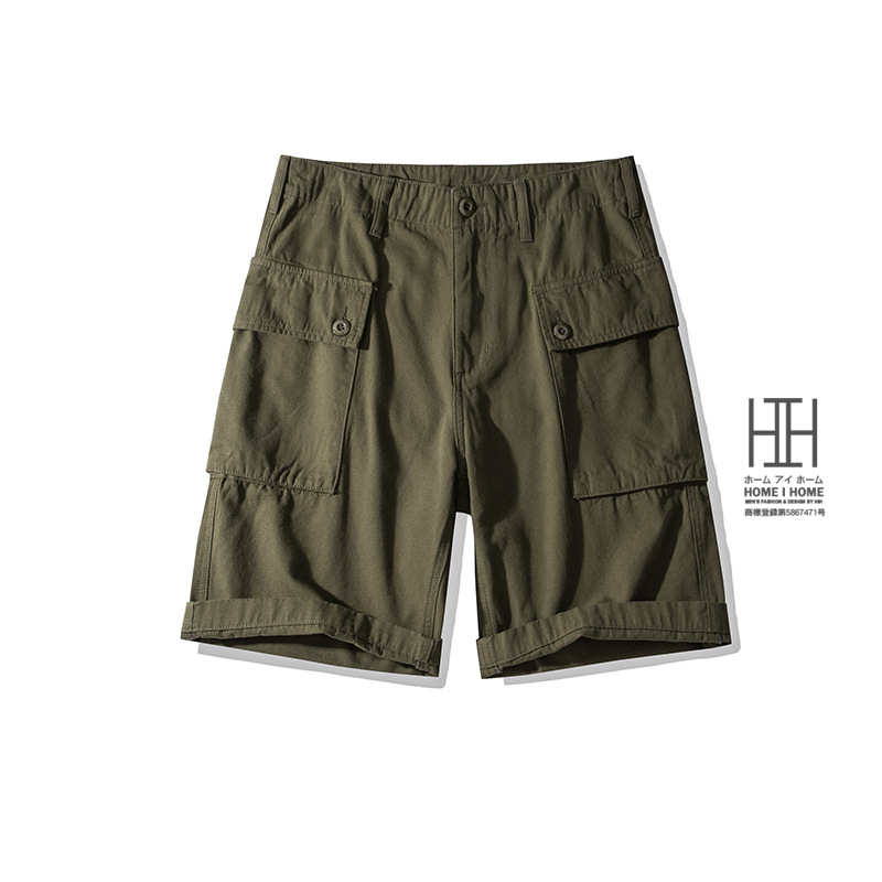 ショートパンツ メンズ ハーフパンツ 短パン カーゴショーツ YKK ジッパー 大容量ポケット 綿100 アウトドア おしゃれ 軍事 耐久性 大きいサイズ キャンプ 登山 | ホームアイホーム | 02
