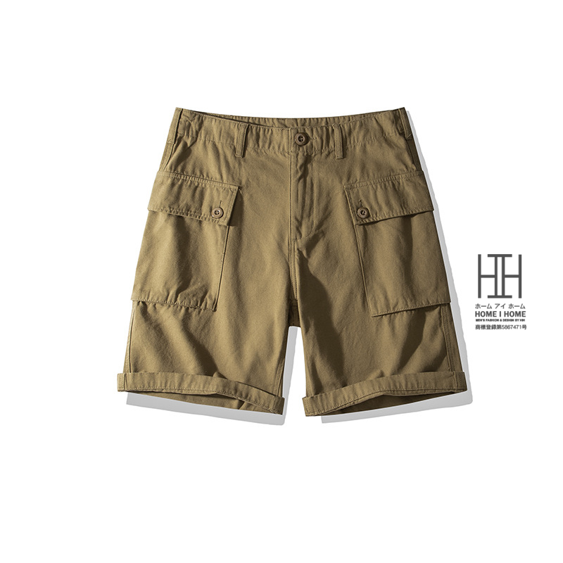 ショートパンツ メンズ ハーフパンツ 短パン カーゴショーツ YKK ジッパー 大容量ポケット 綿100 アウトドア おしゃれ 軍事 耐久性 大きいサイズ キャンプ 登山 | ホームアイホーム | 01