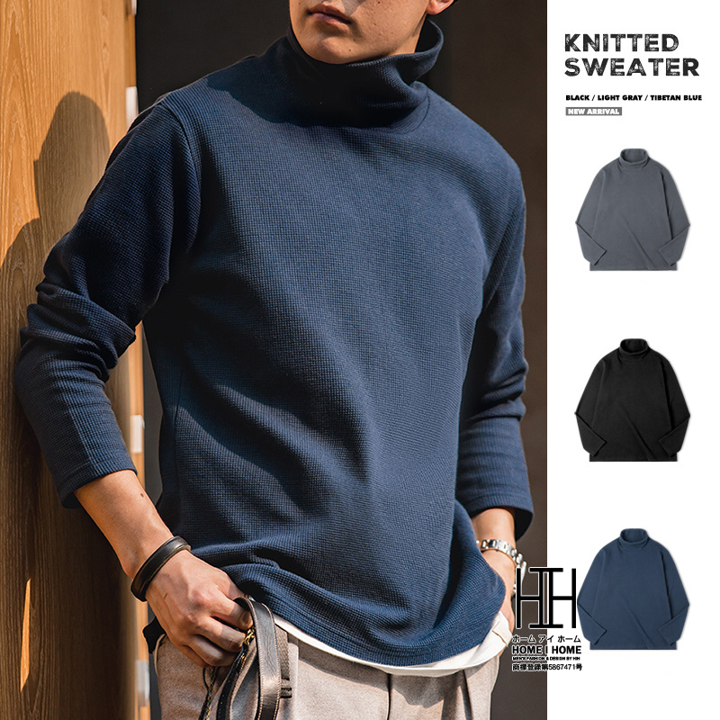 ニット メンズ セーター ストレッチ おしゃれ タートルネック 長袖 ニットソー トップス 厚手 編み 暖かい あったか シンプル ゴルフウェア 秋冬 20代 30代 40代 | ホームアイホーム | 02