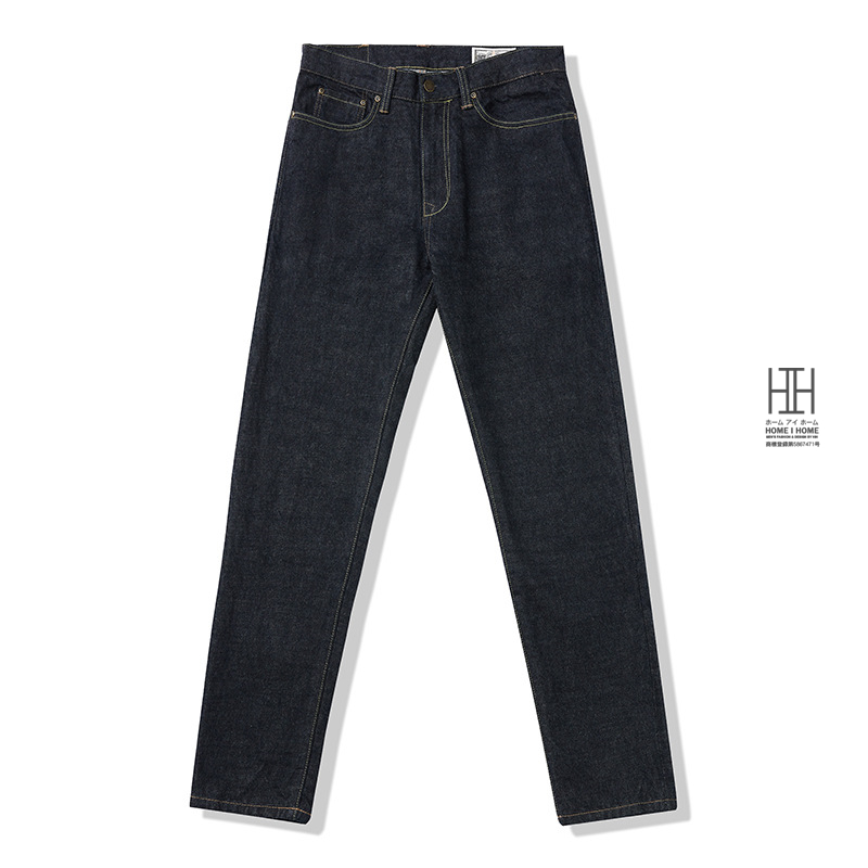 ジーンズ メンズ 15oz デニムパンツ セルビッチ 赤耳 ジップフライ リジッド ジーパン スリム 生デニム 未洗い/洗い済み Gパン YKK インディゴ バイク バイカー | ホームアイホーム | 01