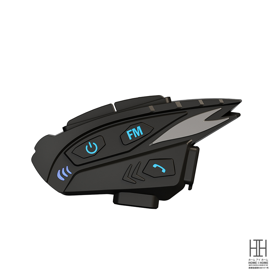 バイク用品 バイク インカム スピーカーマイク  IP65防水 バイク用インカム 軽量 タンデム Bluetooth5.1 日本語音声案内 通話 ツーリング 同時通話 音楽共有機能 | ブランド登録なし | 01