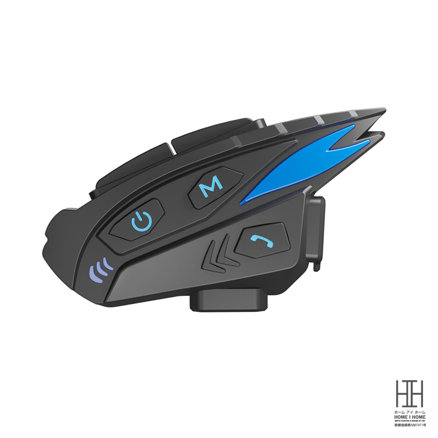 バイク用品 バイク インカム スピーカーマイク グループ対話 最大8人同時通話 通信距離2000m 軽量 タンデム Bluetooth5.1 日本語音声案内 ツーリング 防水 | ブランド登録なし | 02