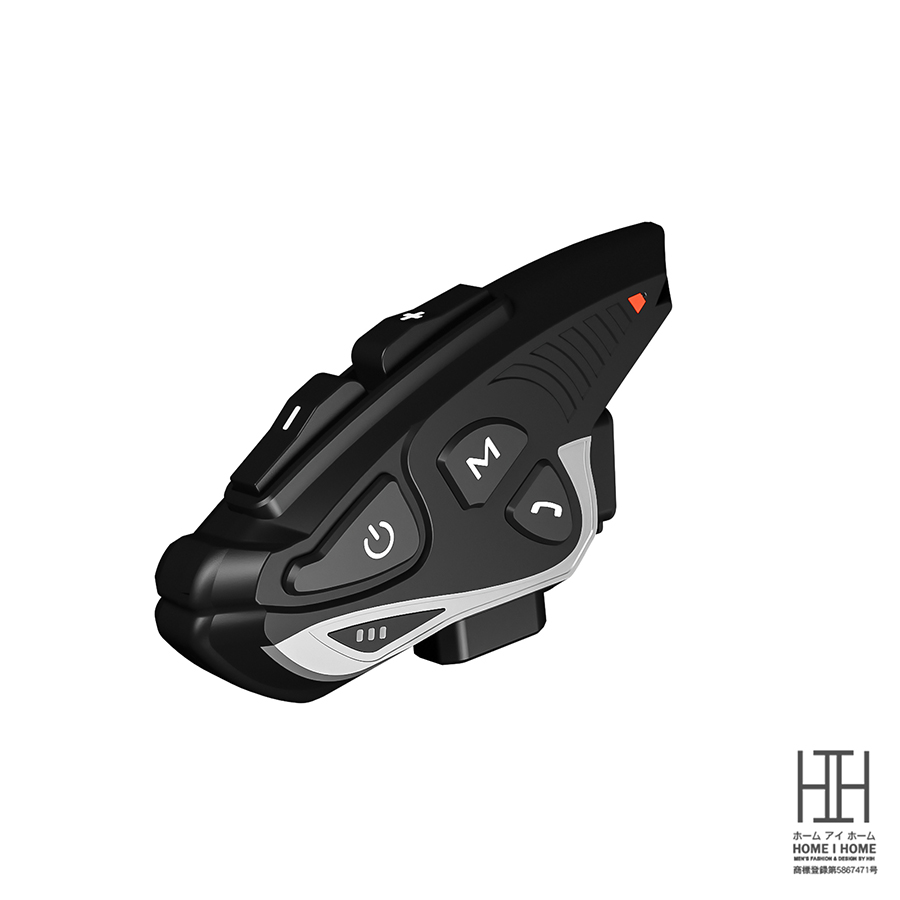バイク インカム 聴きトーク 最大6人同時通話 通信距離2000m Bluetooth5.1 通信機器 バイクインカム イヤホン IP65防水 日本語音声案内 音楽共有 FMラジオ | ブランド登録なし | 02