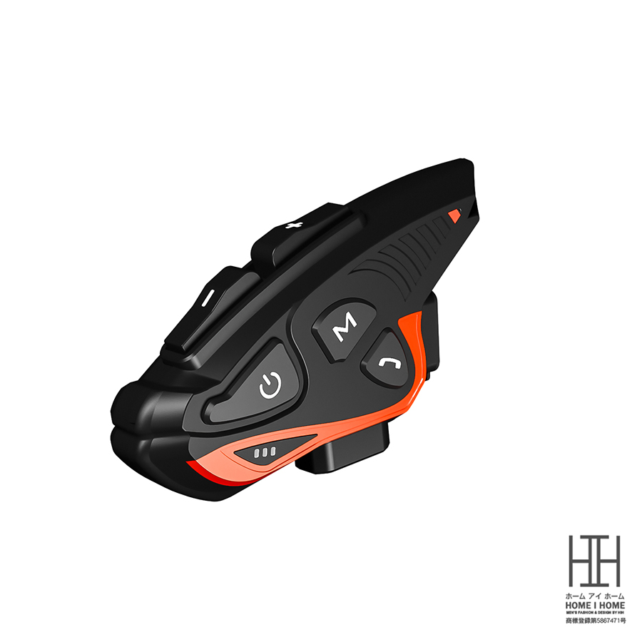 バイク インカム 聴きトーク 最大6人同時通話 通信距離2000m Bluetooth5.1 通信機器 バイクインカム イヤホン IP65防水 日本語音声案内 音楽共有 FMラジオ | ブランド登録なし | 01