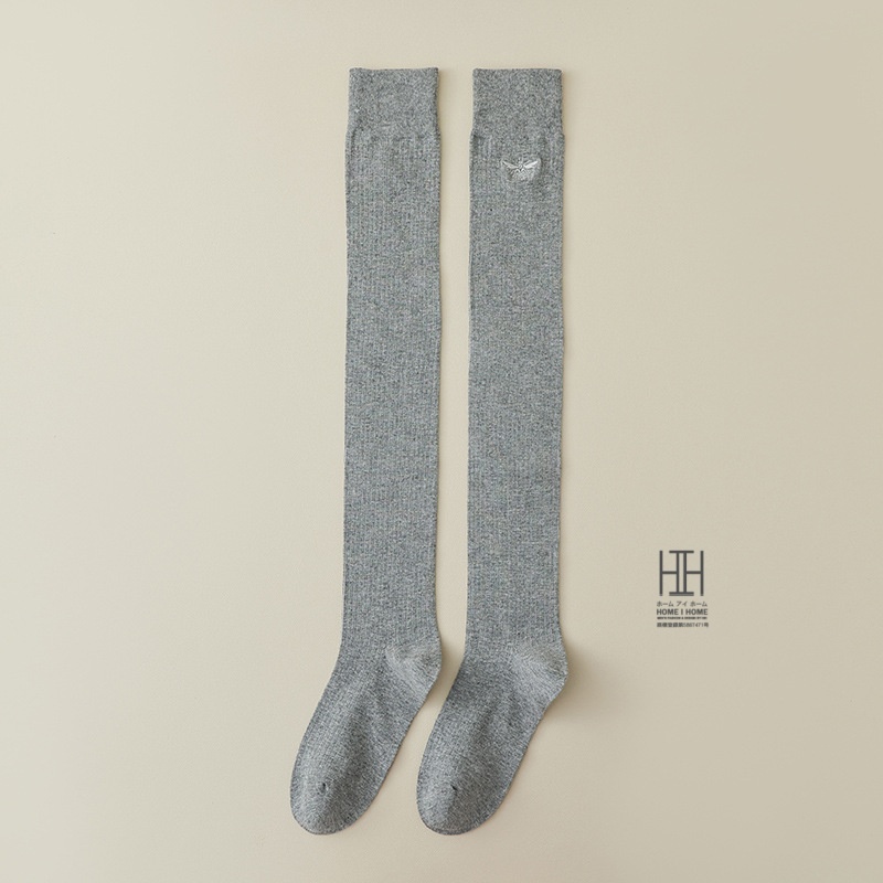 ニーハイソックス 靴下 膝上ソックス レディース ロング丈 綿 圧力ソックス 着圧 通気性 ストレッチ 快適 吸汗 抗菌 消臭 美脚 着痩せ おしゃれ 人気 ギフト | ホームアイホーム | 02