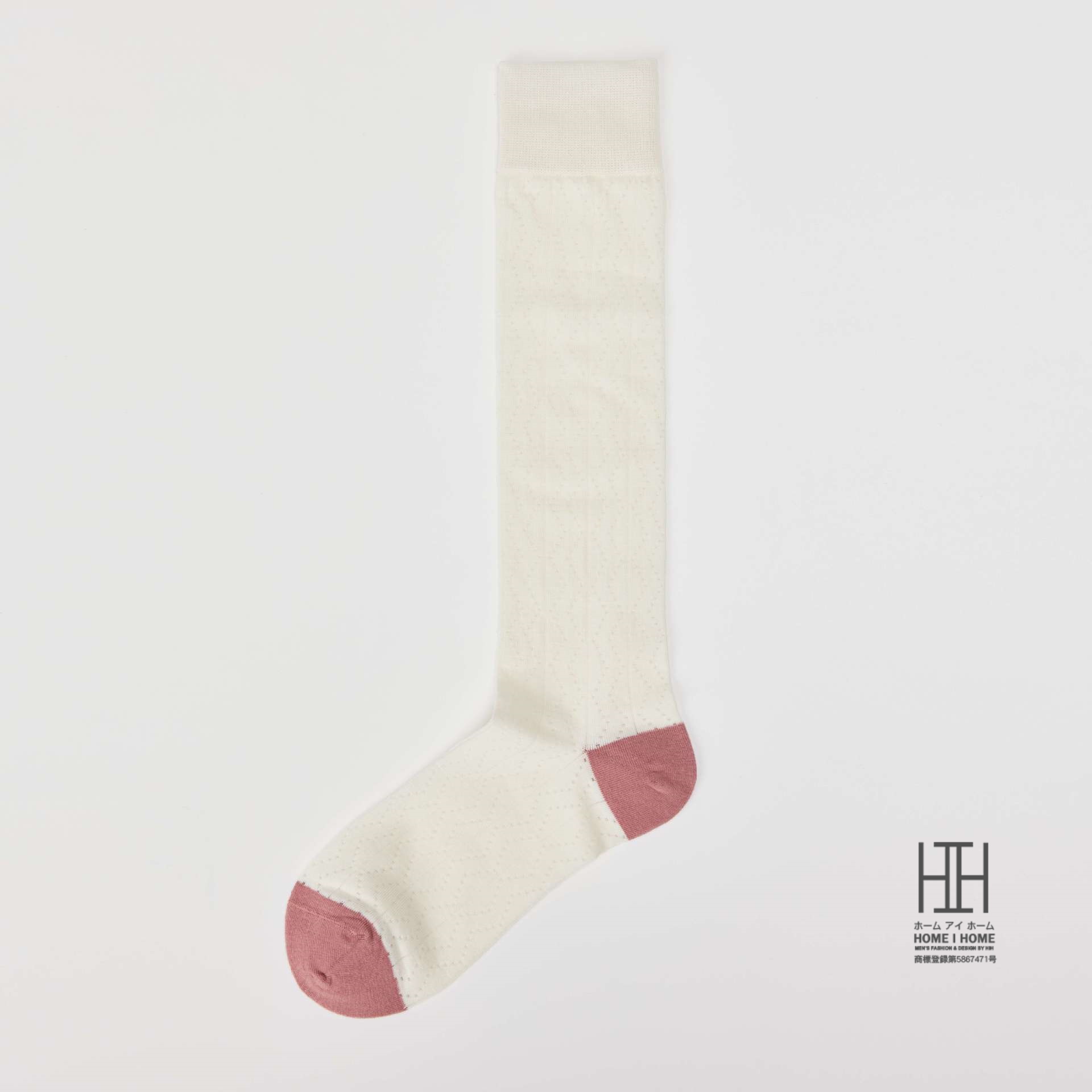 ハイソックス レディース ロング丈 美脚 スリム 着圧 ストレッチ 綿 おしゃれ 通気性 メッシュ 透け感 抗菌 防臭 吸汗 ストリート 切り替え ギフト 22-24.5cm | ホームアイホーム | 02