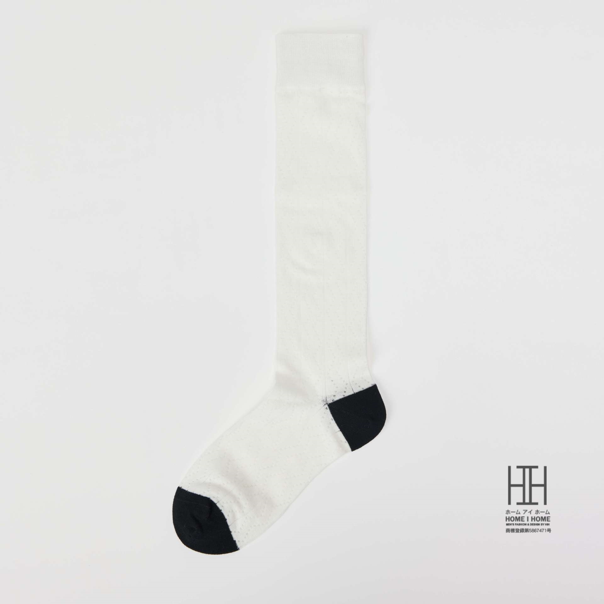 ハイソックス レディース ロング丈 美脚 スリム 着圧 ストレッチ 綿 おしゃれ 通気性 メッシュ 透け感 抗菌 防臭 吸汗 ストリート 切り替え ギフト 22-24.5cm | ホームアイホーム | 01