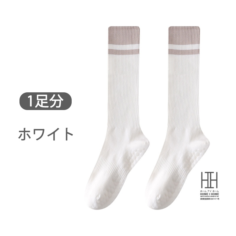 ヨガソックス レディース 着圧ソックス 綿 滑り止め スポーツ ヨガ ピラティス フィットネス 抗菌 吸汗 消臭機能 通気性 ストレッチ 22-24.5cm おしゃれ 人気 | ブランド登録なし | 01