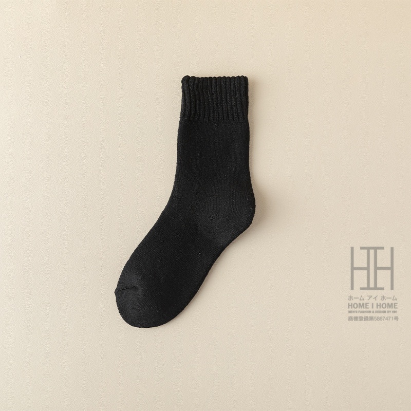 靴下 レディース クルーソックス 蒸れない 厚手 暖かい 無地 裏起毛 冷え対策 ウールソックス 防寒 冷え対策 あったか 保温 冷えとり ルームソックス 22-24.5cm | ホームアイホーム | 11