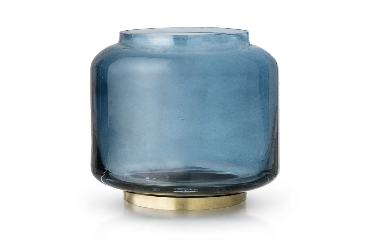 Bloomingvilleブルーミングヴィル 綺麗なブルーカラーガラスのキャンドルホルダー :15x23602673:CHLOROS(クロロス) -  通販 - Yahoo!ショッピング