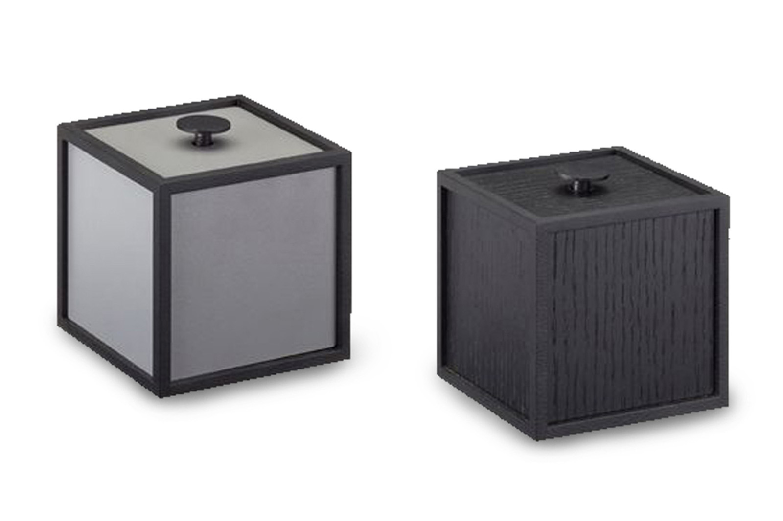 バイラッセン/木製収納ボックス　ダークグレー 2個セット バイラッセン/木製収納ボックス ダークグレー 2個セット 在庫