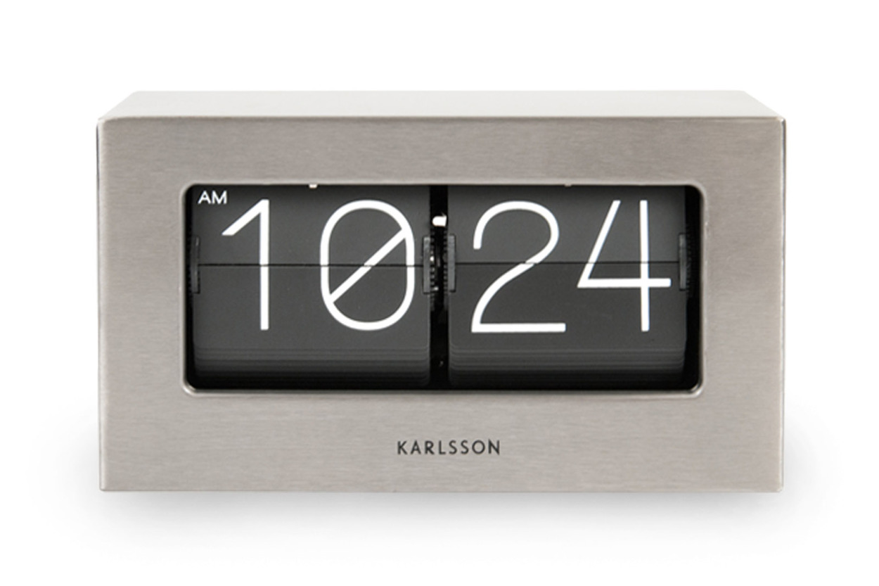 KARLSSONカールソン 置き時計 パタパタ時計/フリップクロック Boxed 