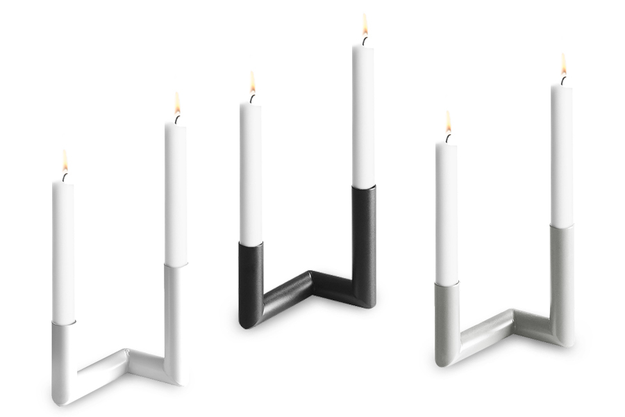 デンマーク製 キャンドルホルダー二個セット 在庫限り】【再入荷なし】Nur Design PIPELINE キャンドルホルダー