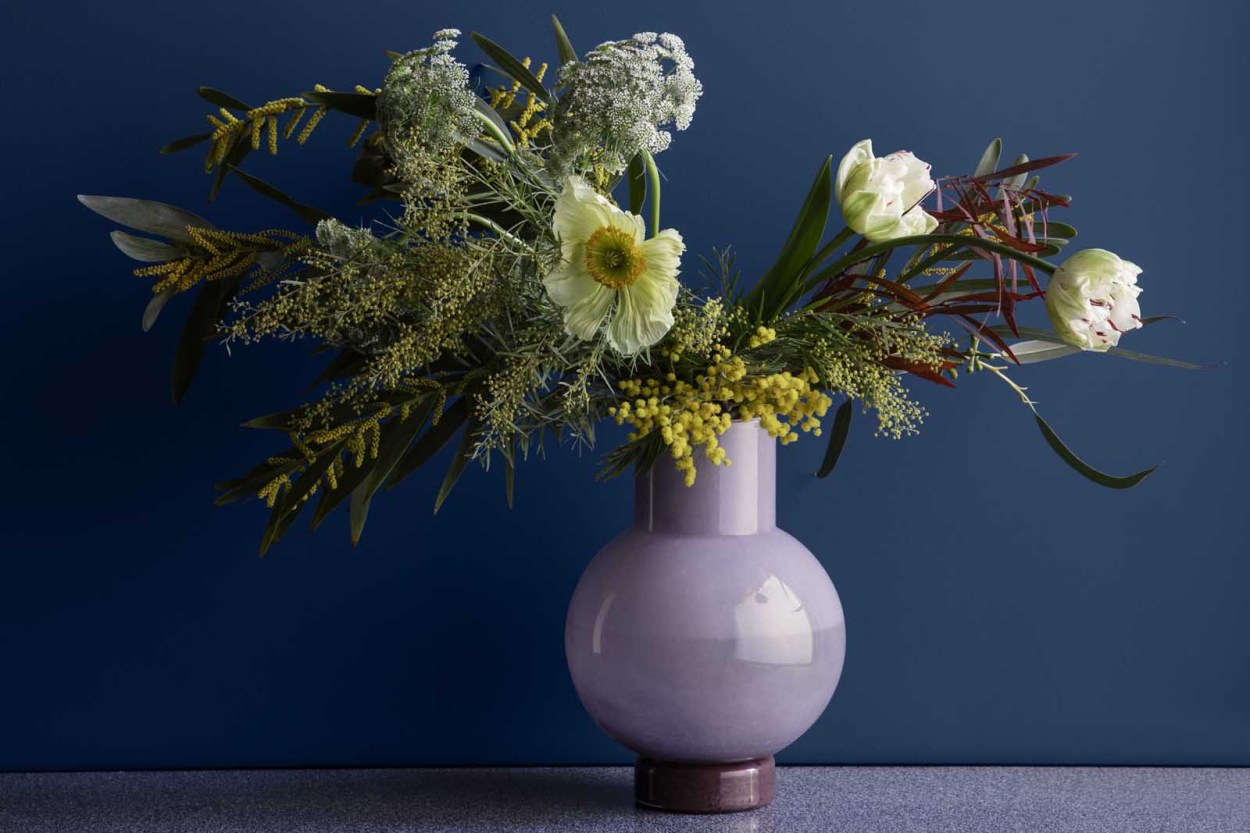 Broste Copenhagen マウスブローガラスベース/フラワーベース/花瓶 