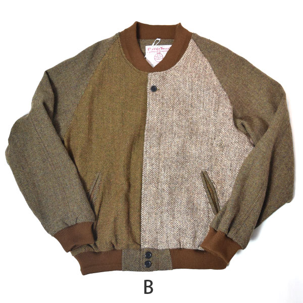 ユーズド Yoused ジャケット Harris Tweed derby jacket ハリス