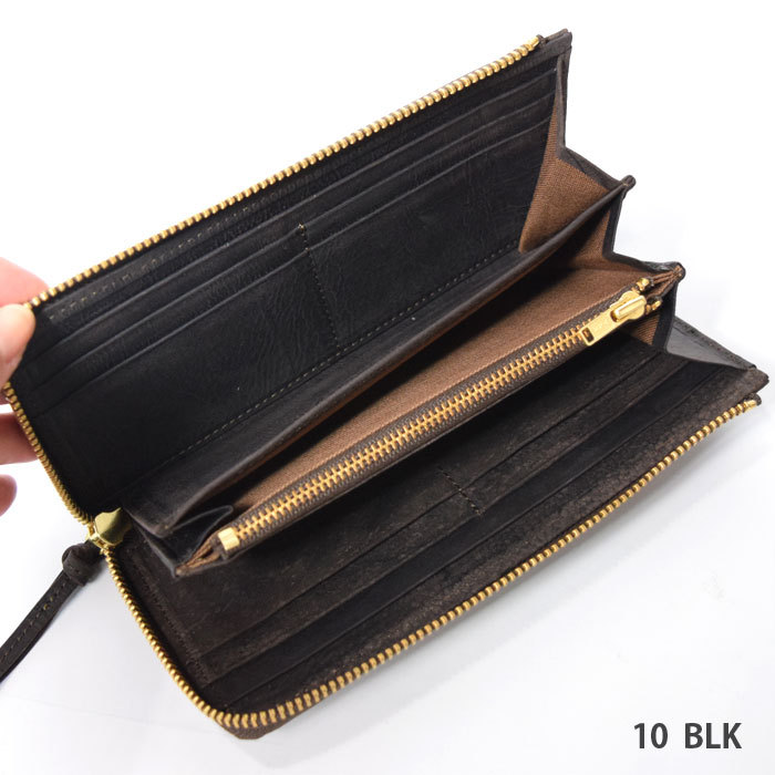 SLOW（スロウ） クーズー kudu Lzip long wallet 財布 長財布 : RUSTY