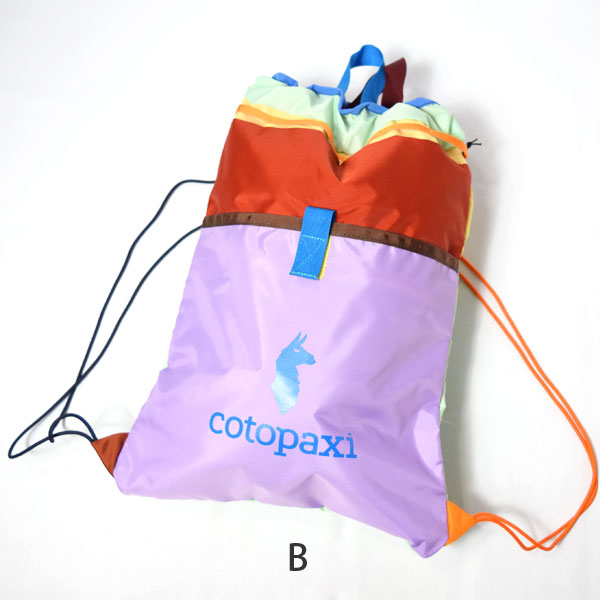 cotopaxi コトパクシ Tago Drawstring BackPack - Del Dia 新色 cotopaxi コトパクシ Tago Drawstring BackPack - Del Dia 新色