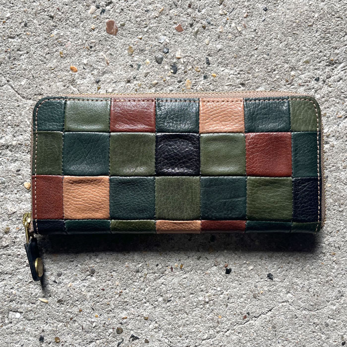 Damasquina ダマスキーナ PATCHWORK ZIP WALLET LARGE パッチ