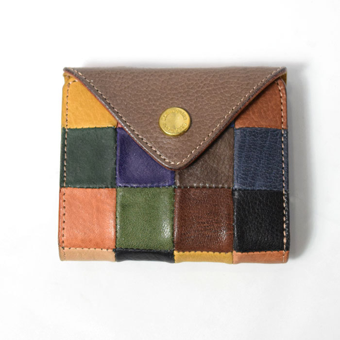 Damasquina ダマスキーナ PATCHWORK TRIANGLE MINI WALLET パッチワーク トライアングル ミニ ウォレット 財布  コインケース