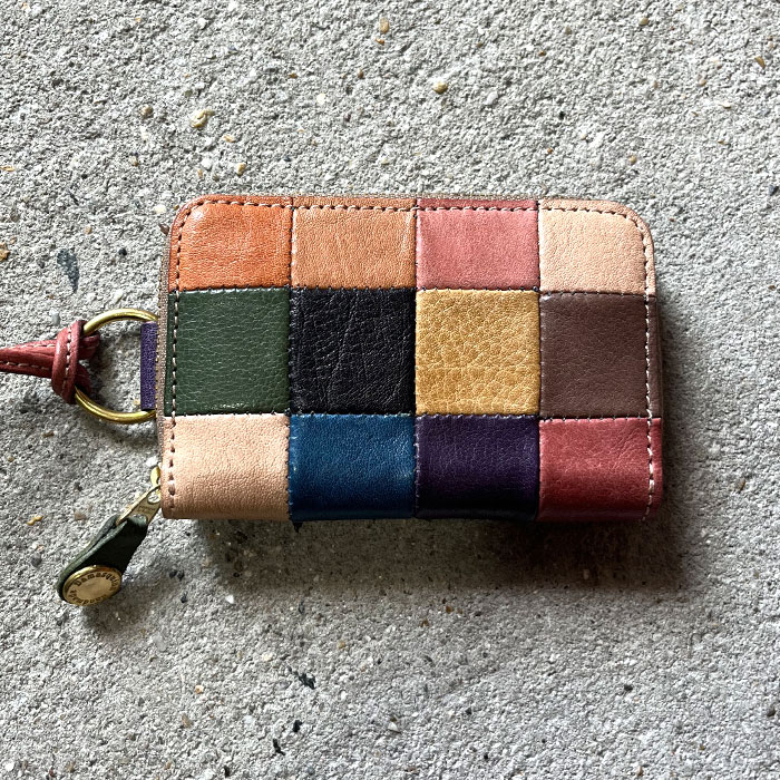 Damasquina ダマスキーナ PATCHWORK NECK WALLET パッチワーク ネック