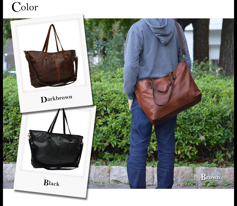 最も人気のある髪型 最新2way トートバッグ メンズ レザー