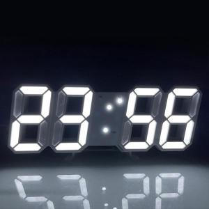 置き時計 目覚まし時計 デジタル時計 置時計 壁掛け時計インテリア 温度計 LED 光る アラーム ...