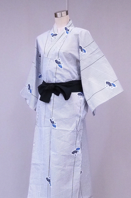 新品　洗える　小袋帯　日本製　長尺　半幅　浴衣帯　紺青　アラベスク　扇　大人上品 新品 洗える 小袋帯 日本製 長尺 半幅 浴衣帯 紺青 アラベスク