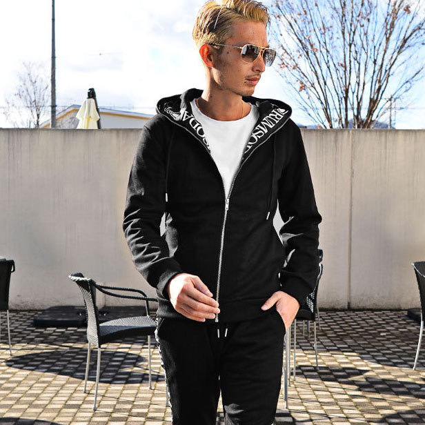 セットアップ メンズ ジャージ 上下 ワンマイルウエア 部屋着 ロゴテープ オシャレ おしゃれジャージ ブラック 黒 秋 冬 ちょいワル 21秋冬新作 3122jj69 メンズファッション In The City 通販 Yahoo ショッピング