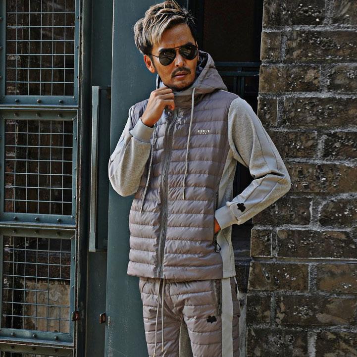 セットアップ ジャージ メンズ 上下 スリム ダウンパーカー ちょいワル 暖かい ゴルフ 冬服 イケオジ ファッション 2023新作(14190円)