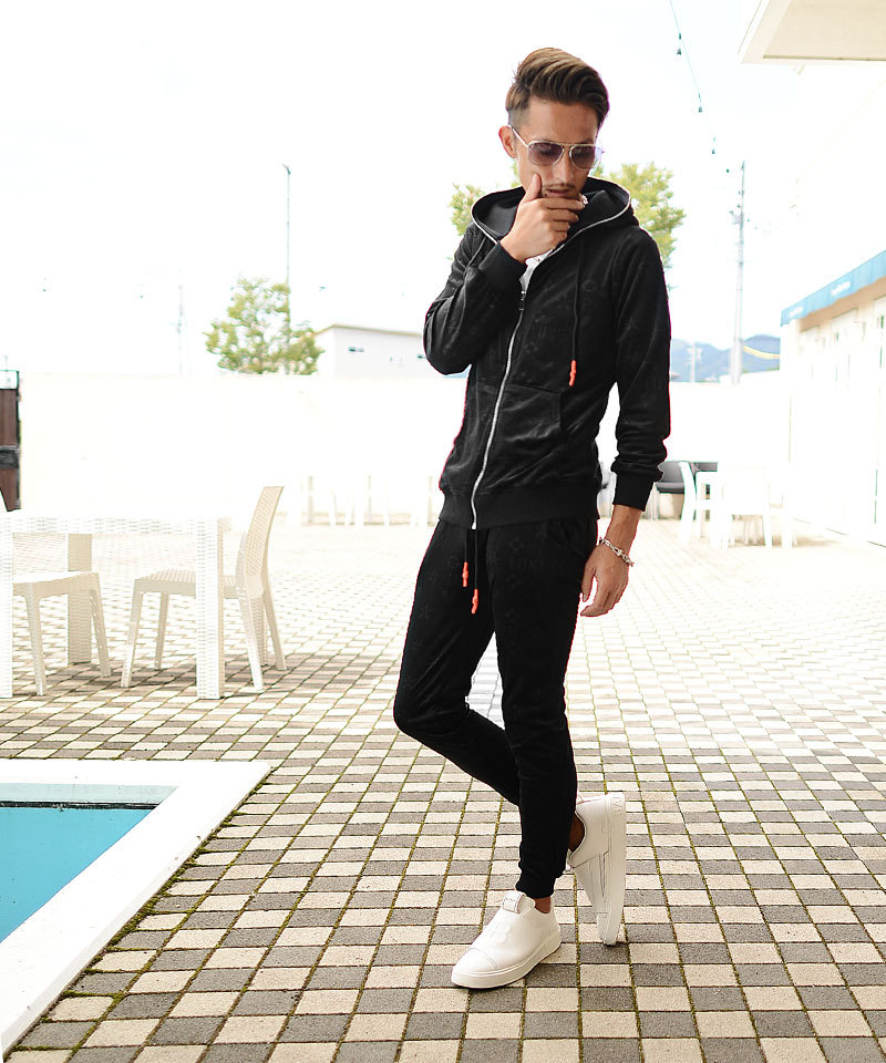 セットアップ メンズ ジャージ 上下 ワンマイルウエア 部屋着 ベロア オシャレ おしゃれジャージ 黒 秋 冬 ちょいワル 21秋冬新作 メンズファッション In The City 通販 Yahoo ショッピング