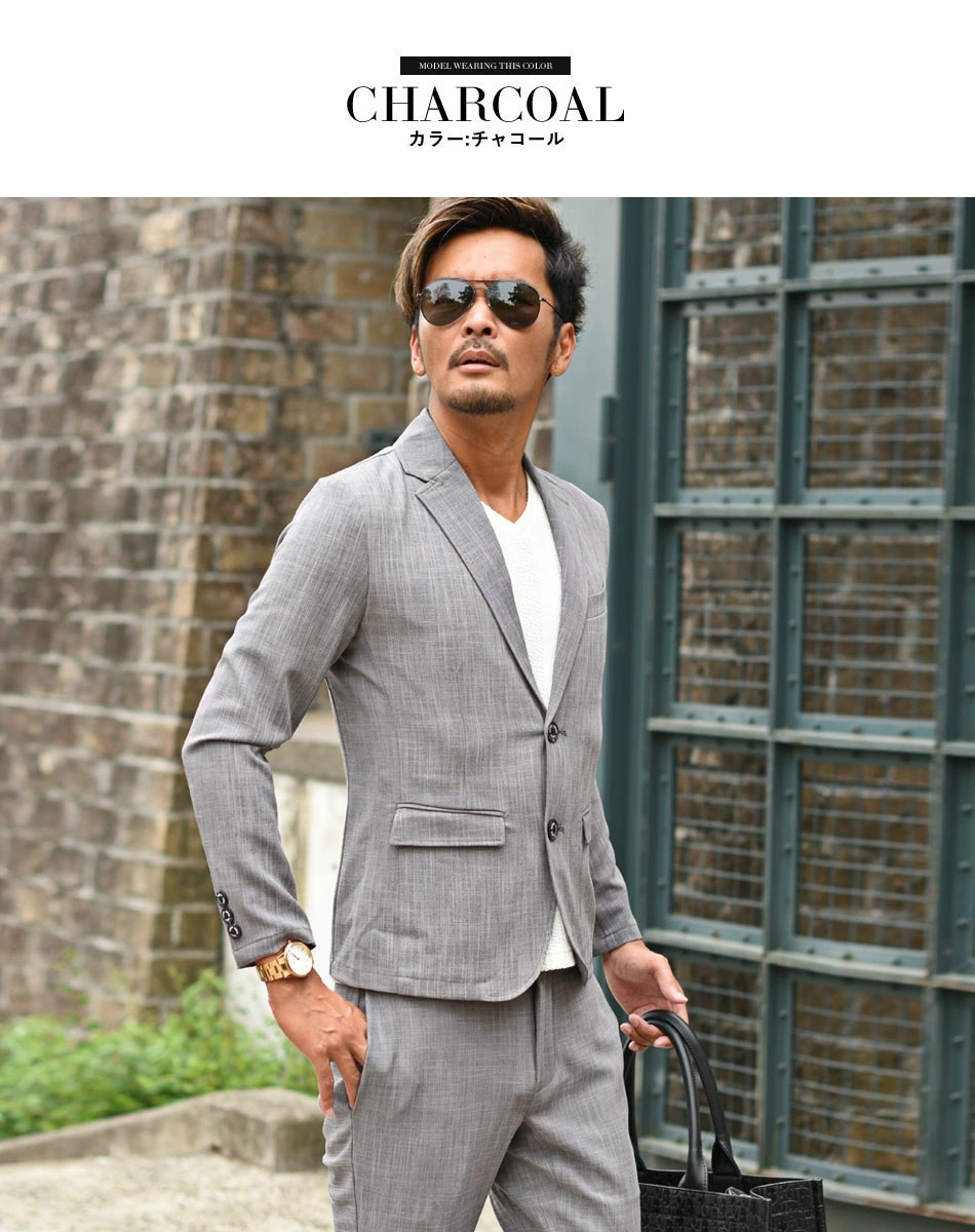 新発売 スーツ メンズ カジュアルセットアップ 春夏 スリム ちょいワル 結婚式 パーティー メンズファッション 30代 40代 50代 Tr Aynaelda Com