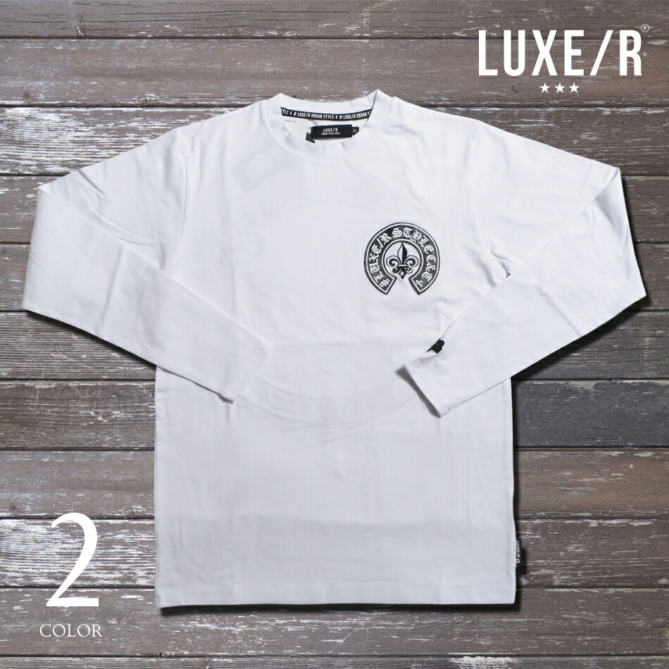 ロンt メンズ Tシャツ ユニセックス 長袖 ロゴ刺繍ワッペン クルー