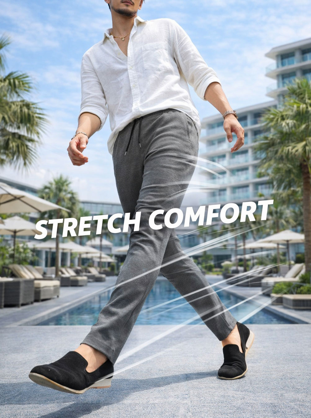 ■新品未使用品■ V12 ゴルフ ストレッチ スキニー パンツ サイズ6 XL メンズパンツ ストレッチ スキニーパンツ メンズ 安い 黒 イージー