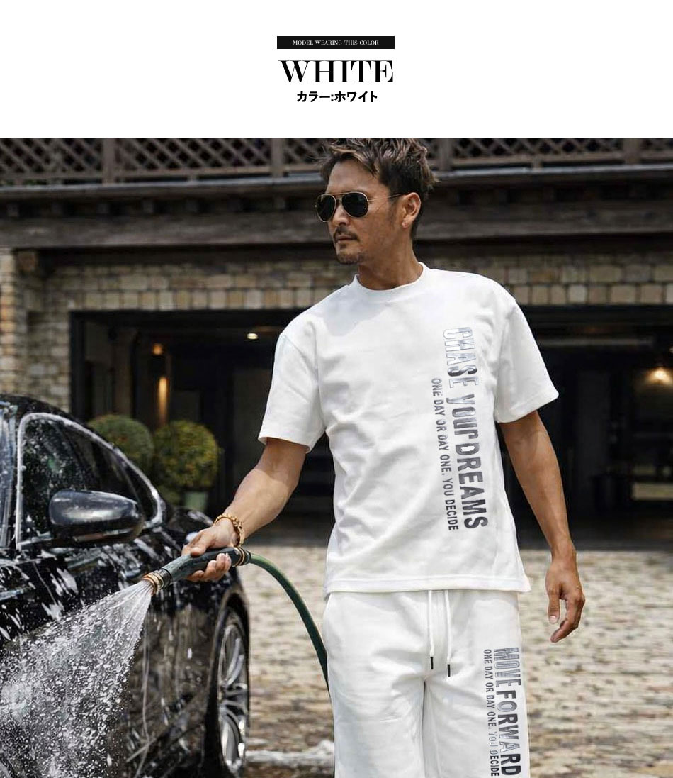セットアップ 半袖 Tシャツ メンズ 短パン ブランド カジュアル