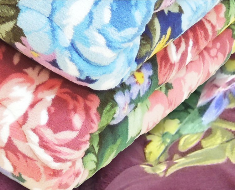 マイヤー2枚合わせ毛布 襟付き あったか 厚手 ボリューム 毛布