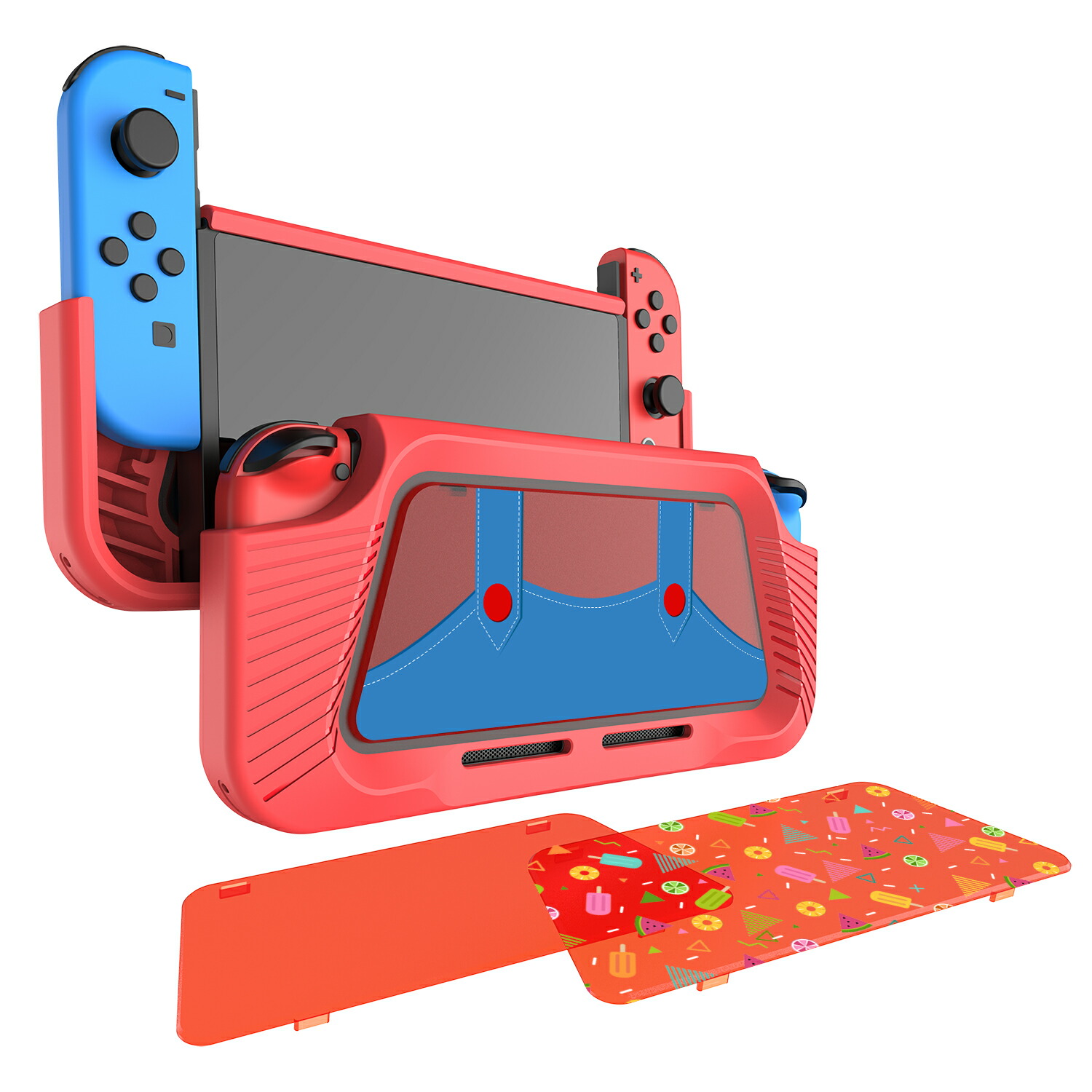 Nintendo Switch スイッチ 保護カバー 保護ケース ハードケース ケース 背面 任天堂 ニンテンドー switch専用 収納 任天堂スイッチ スムーズタッチ 耐衝撃｜ryouhinsya｜04