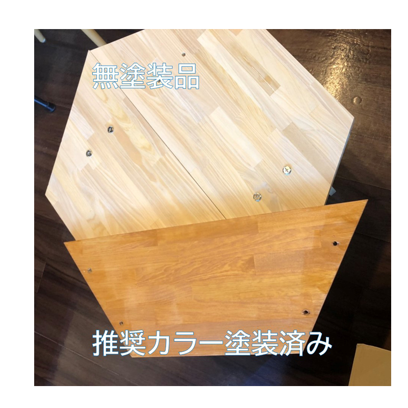 DIY キャンプキット ヘキサテーブル ALL木製モデル（塗装済）焚き火