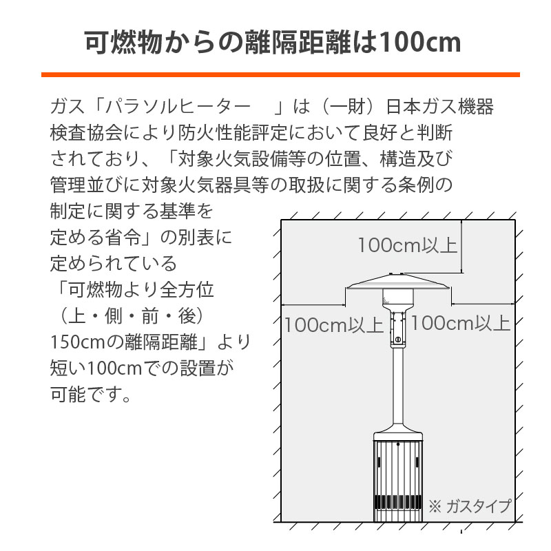 更にお値引きしました！！屋外用プロパンガス仕様パラソルヒーター