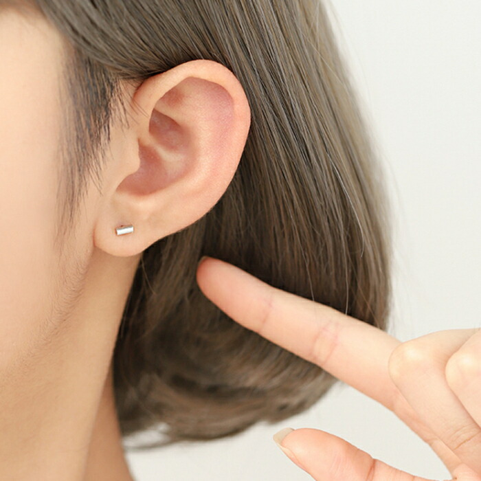 GNU-MIN  4℃ シルバー ピアス 箱無し シルバー925ミニリボンシルバーピアス(4type) | ファッション