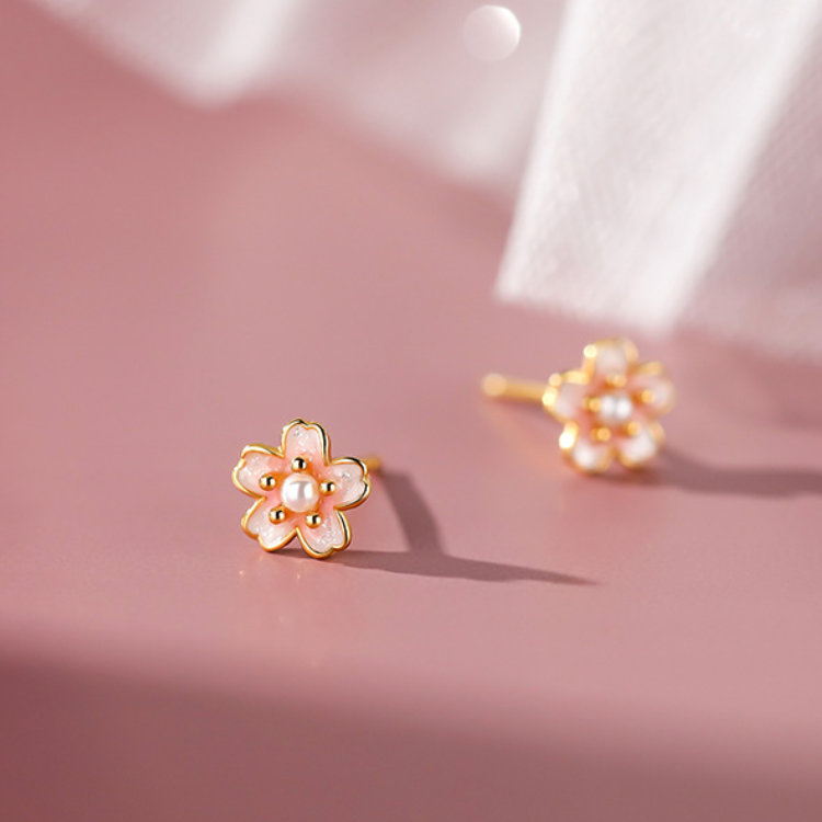 さくらもちページ♡金属ピアス12点いつもありがとうございます♥️ 桜ピアス 桜モチーフピアス ピンク シルバー999 桜 さくら