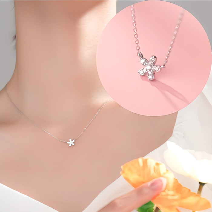 ネックレス・ペンダント Dancing Pink Silver Necklace2(SILVER925) シンプル ネックレス レディース シルバー925 silver925