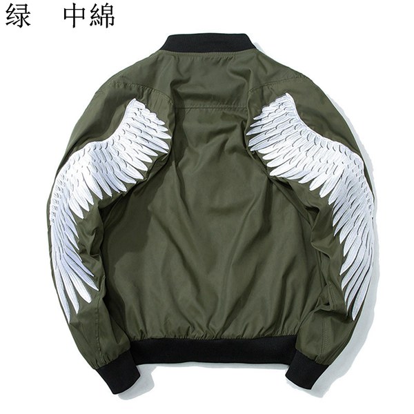 翼刺繍ジャケット メンズ MA-1 エムエーワンジャケット フライトジャケット ゆったり ジャンパー...